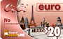 $20.00 CiCi Euro phone card